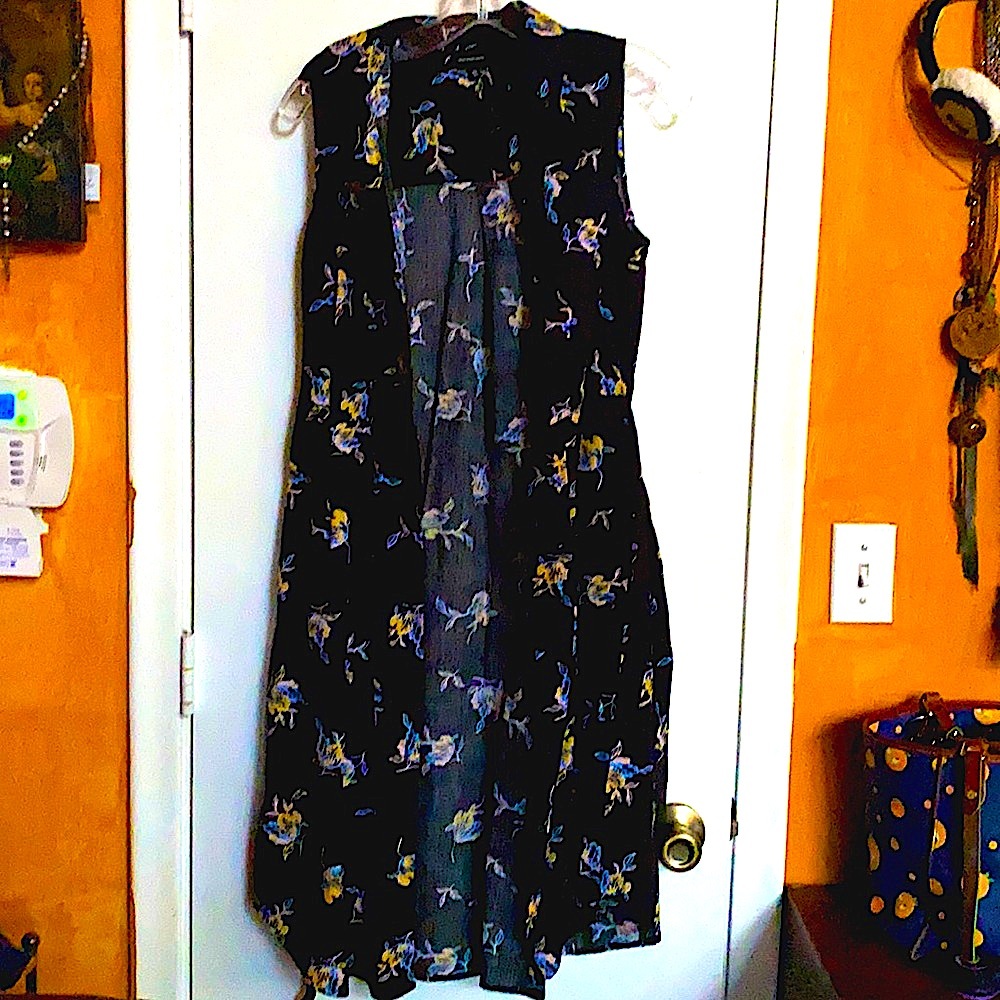 Fitted Button-down Midi Floral Sundress S/XS